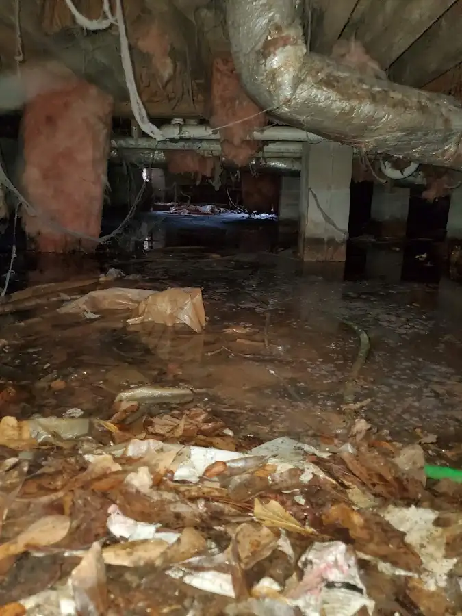 Crawl space flood assessment for Commercial Water Damage Restoration in Osceola